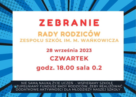 Zebranie Rady Rodziców ZS nr 1