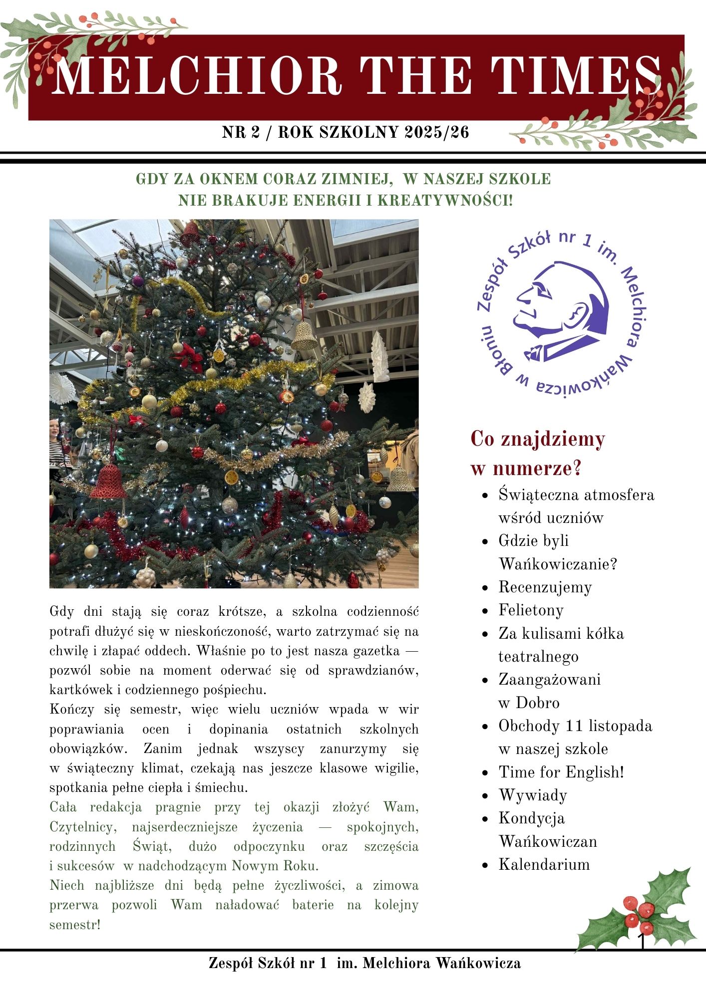 Melchior The Times - grudzień