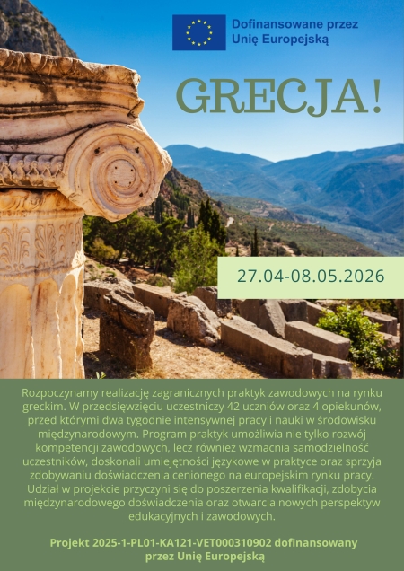 Projekt Erasmus+ nr 2025-1-PL01-KA121-VET000310902